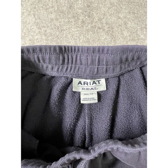 ARIAT R.E.A.L. Womens Grey Floral Ariat Logo Jogger Sweatpants Size XS - Picture 4 of 9